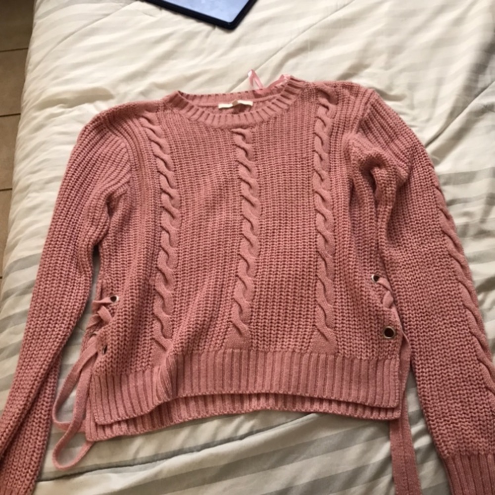 dusty rose crop top